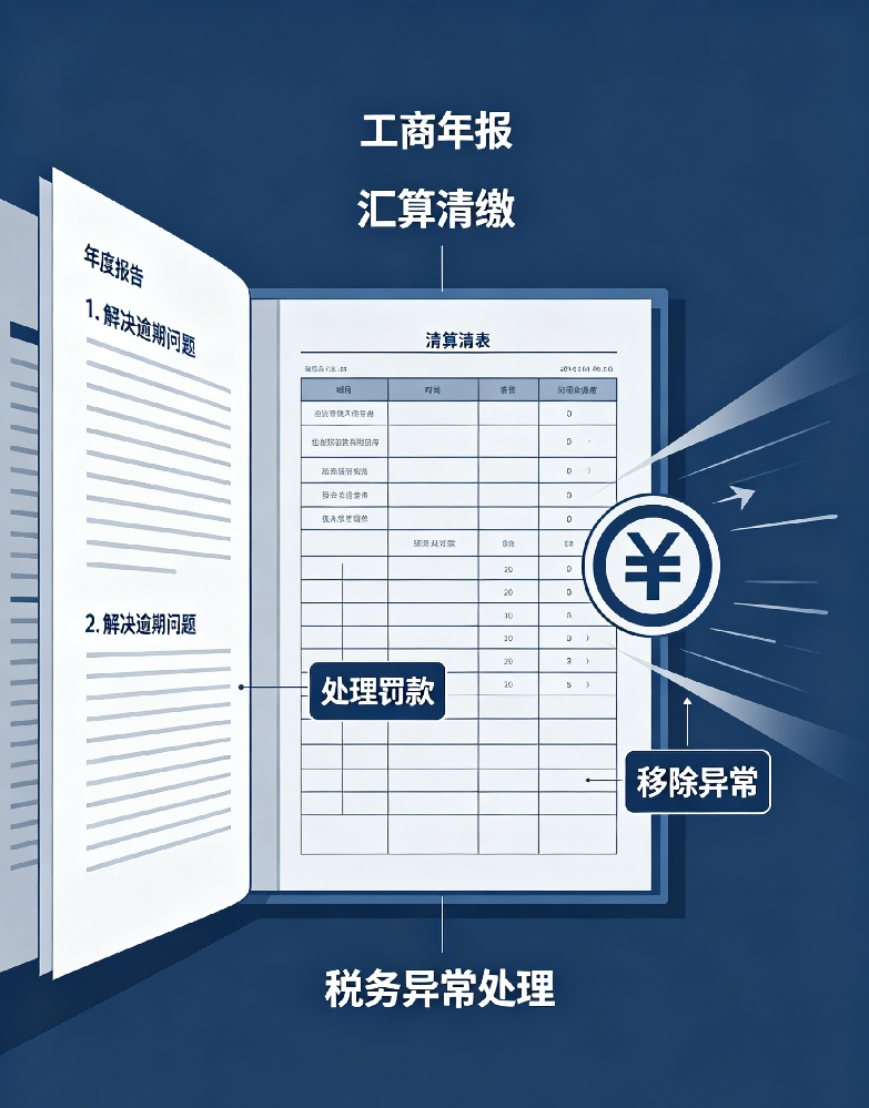工商年报、汇算清缴、税务异常处理