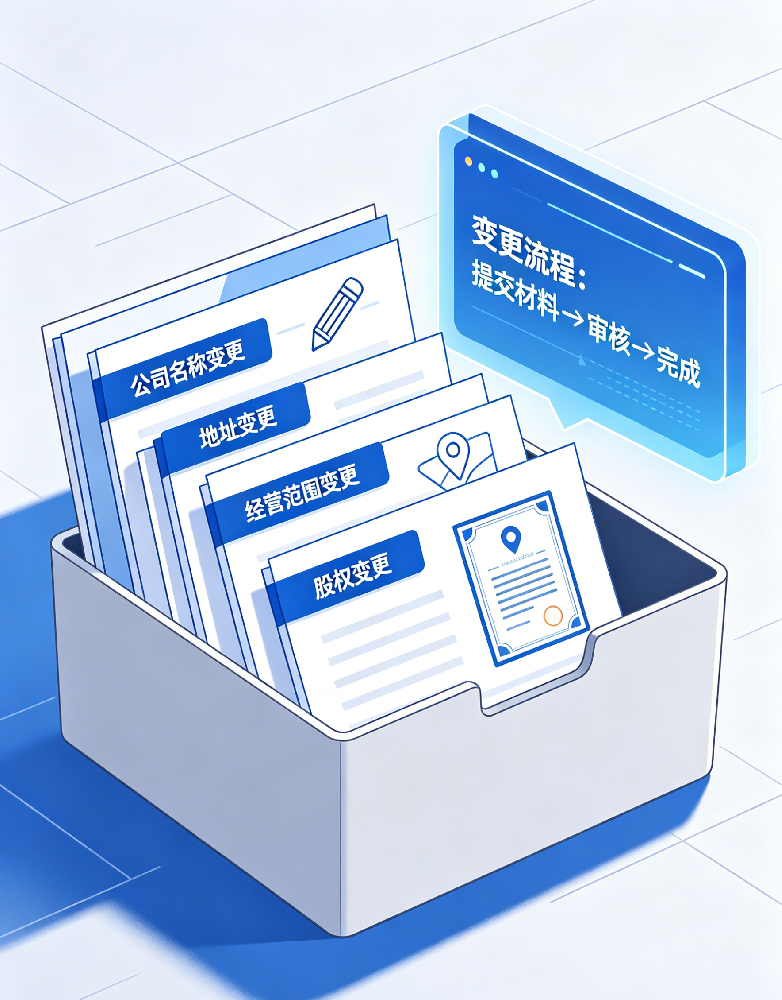 企业信息变更代办介绍